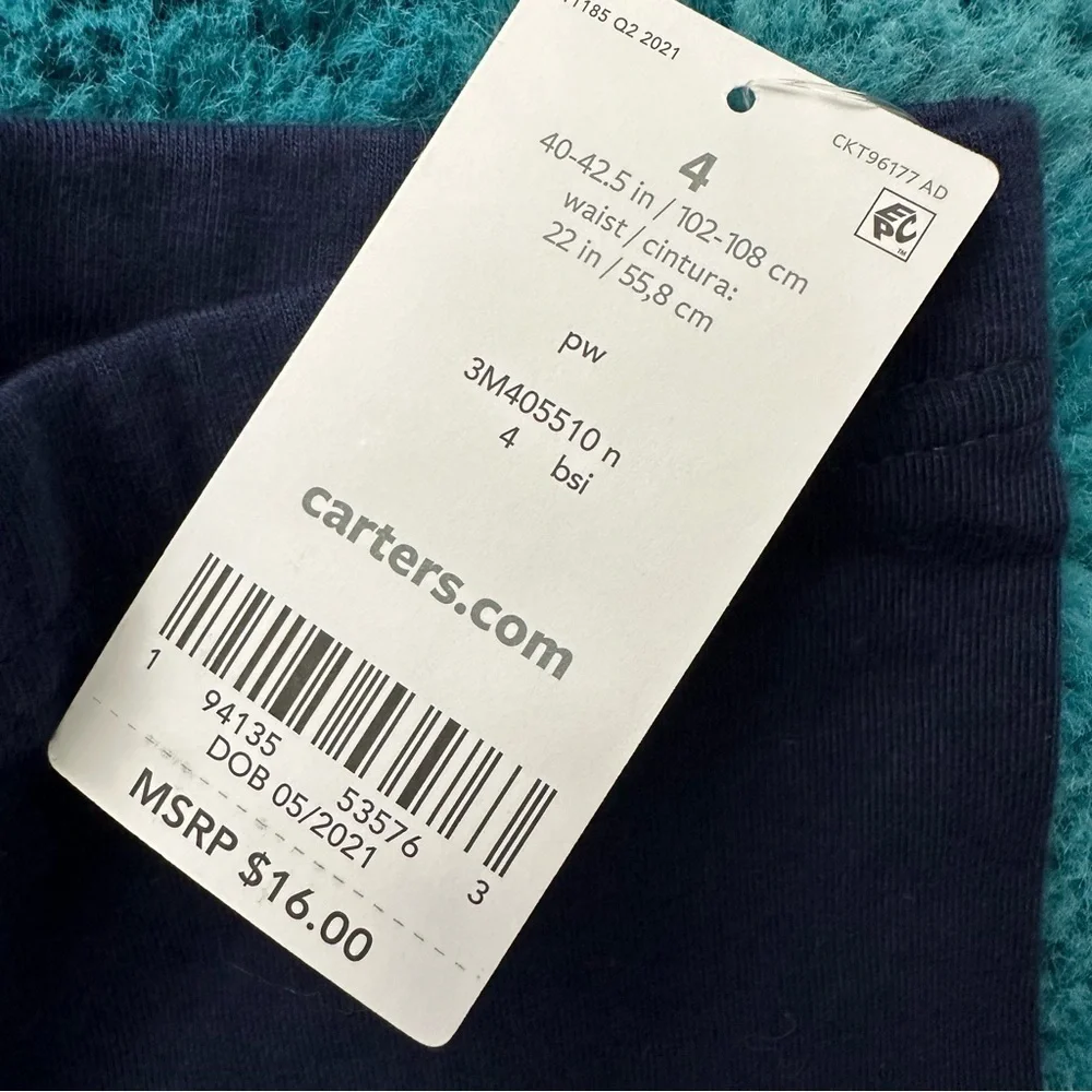 Carter’s Kid Girls Navy Leggings Size 4